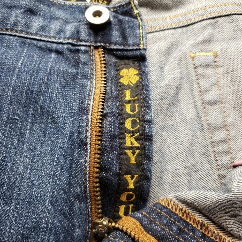 Lucky Brand Jeans Mens 40x32 Blue Vintage Straight Dungarees 7MD1220